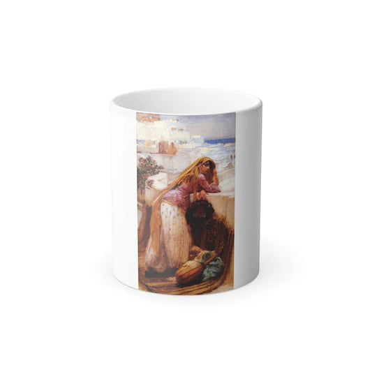 Frederick Arthur Bridgman (1847-1928) On the Terrace - Color Changing Mug 11oz-11oz-Go Mug Yourself