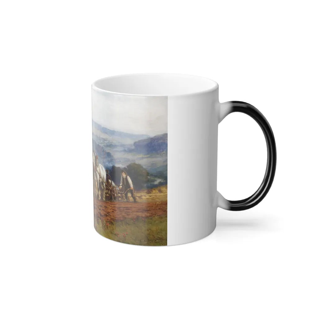 Frederick Arthur Bridgman (1847-1928) Plowing the Field - Color Changing Mug 11oz-Go Mug Yourself