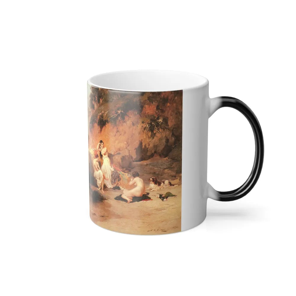 Frederick Arthur Bridgman (1847-1928) The Bathing Beauties - Color Changing Mug 11oz-Go Mug Yourself