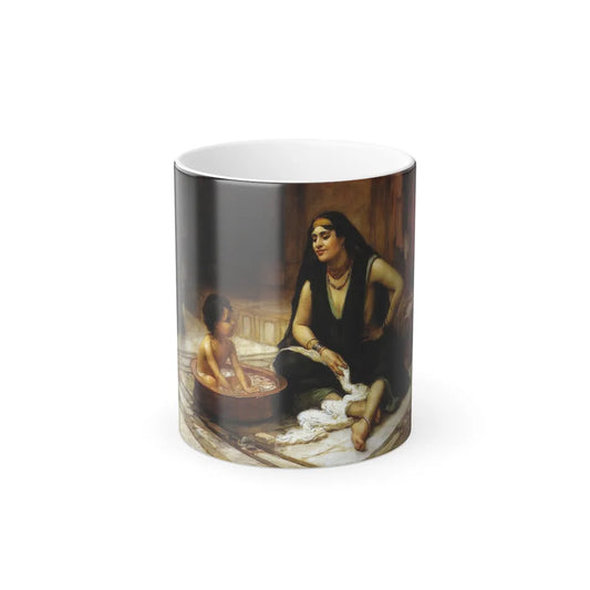 Frederick Arthur Bridgman (1847-1928) The Bathing Cove - Color Changing Mug 11oz-11oz-Go Mug Yourself