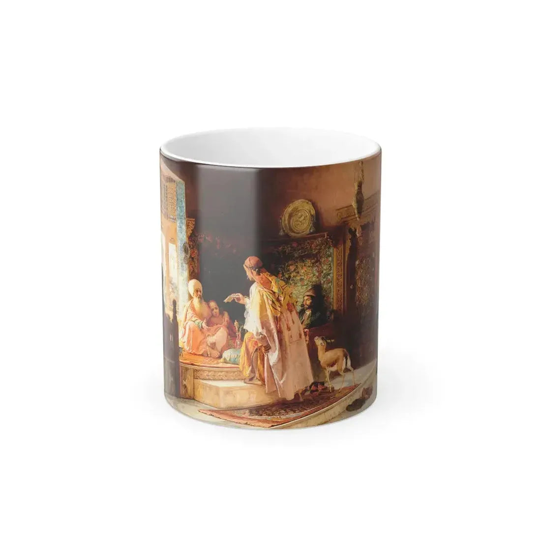 Frederick Arthur Bridgman (1847-1928) The Messenger - Color Changing Mug 11oz 11oz - Go Mug Yourself