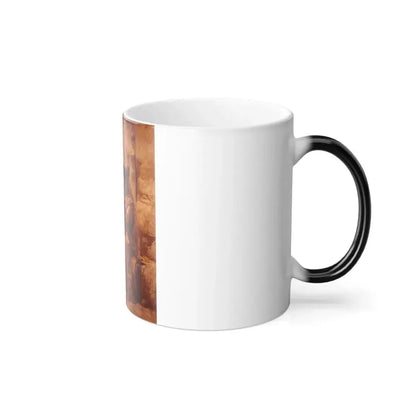 Frederick Arthur Bridgman (1847-1928) The Reading Lesson - Color Changing Mug 11oz - Go Mug Yourself
