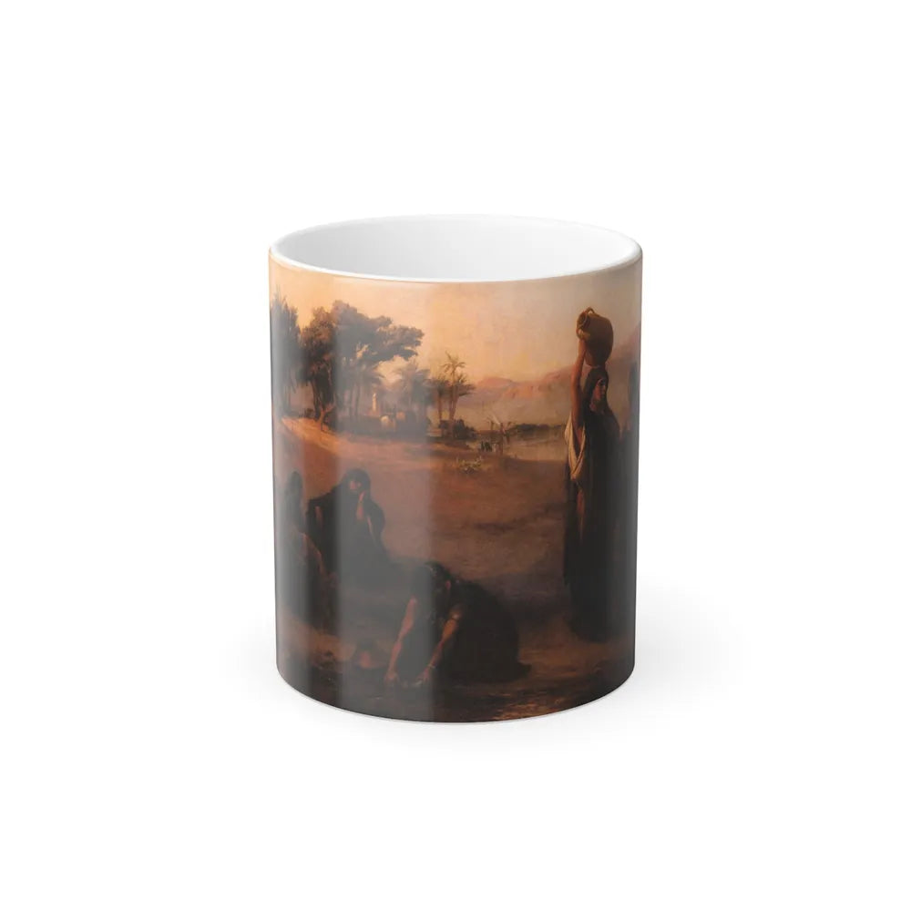 Frederick Arthur Bridgman (1847-1928) Women Drawing Water From The Nile - Color Changing Mug 11oz-11oz-Go Mug Yourself