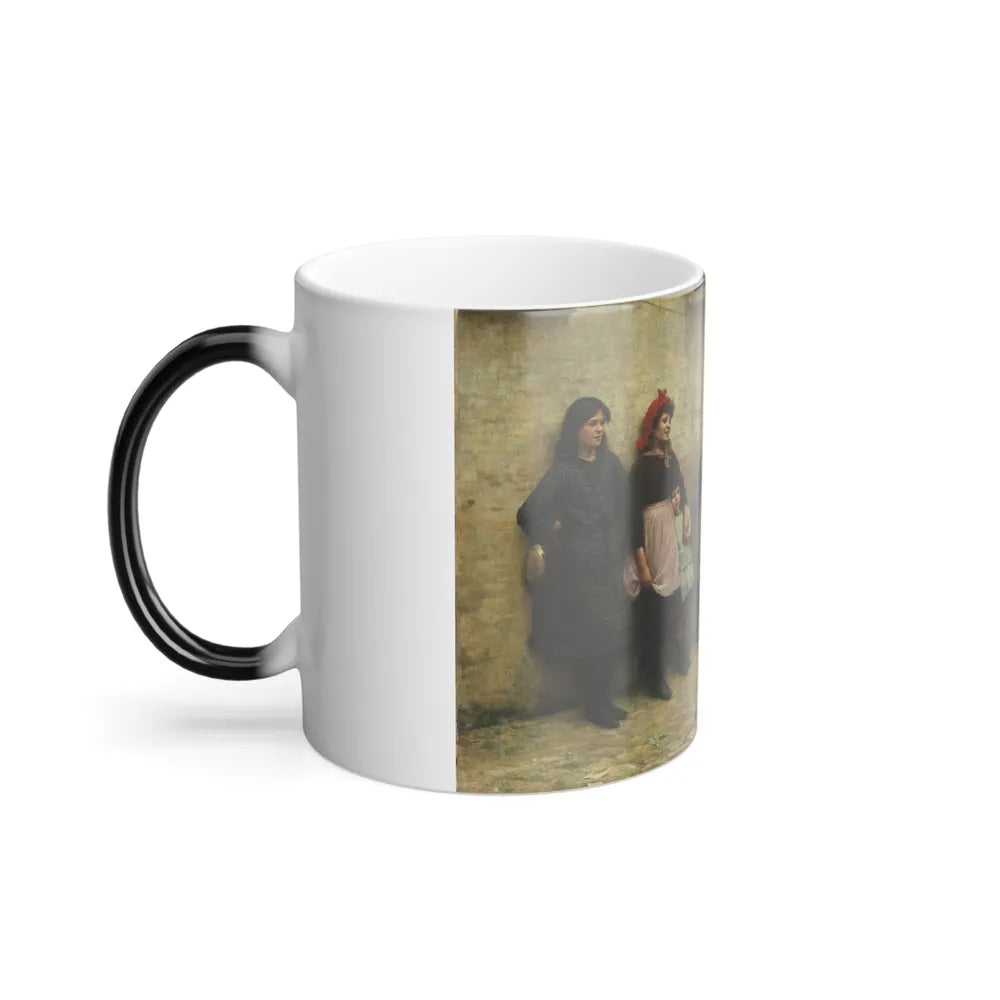 Frederick Brown (1851-1941) Candidates for Girton - Oil on Canvas 1884 - Color Changing Mug 11oz-Go Mug Yourself