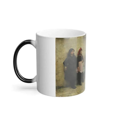 Frederick Brown (1851-1941) Candidates for Girton - Oil on Canvas 1884 - Color Changing Mug 11oz - Go Mug Yourself