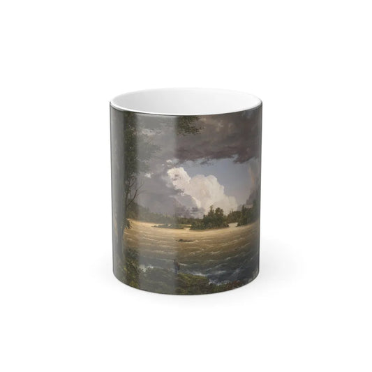 Frederick Edwin Church (1826-1900) Rapids of the Susquehanna - c 1846 - Color Changing Mug 11oz-11oz-Go Mug Yourself