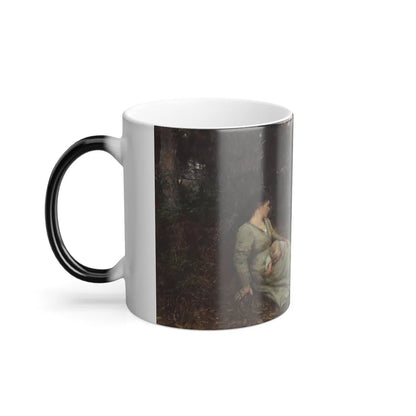 Frederick McCubbin (1855-1917) On the wallaby track - Oil on Canvas 1896 - Color Changing Mug 11oz-Go Mug Yourself