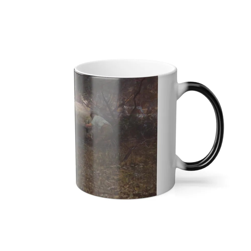 Frederick McCubbin (1855-1917) On the wallaby track - Oil on Canvas 1896 - Color Changing Mug 11oz-Go Mug Yourself