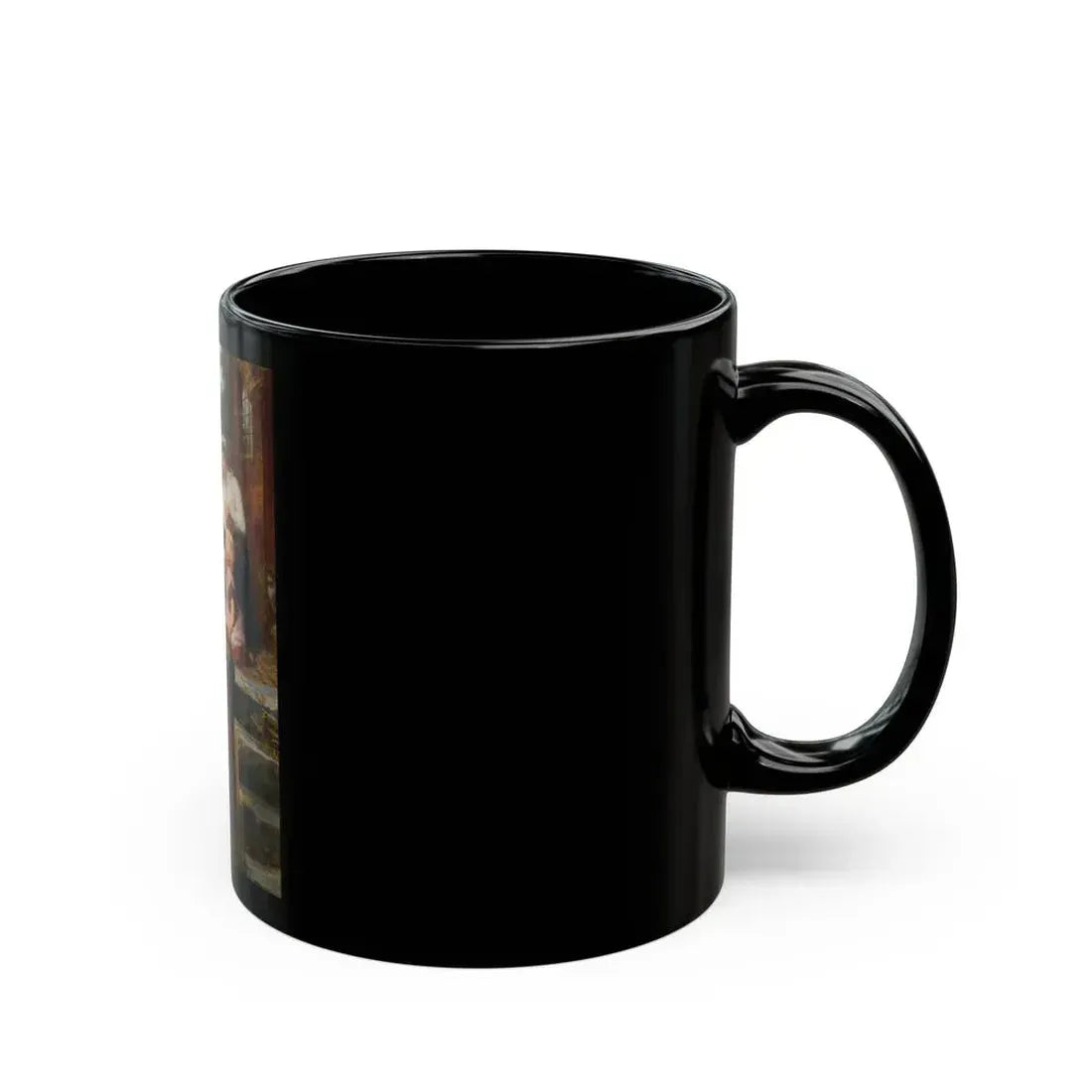 Frederick Morgan (1847-1927) A Fathers Return - Black Coffee Mug - Go Mug Yourself