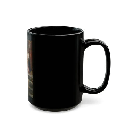 Frederick Morgan (1847-1927) A Fathers Return - Black Coffee Mug - Go Mug Yourself