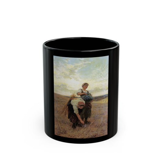Frederick Morgan (1847-1927) The Gleaners - 1880 - Black Coffee Mug-11oz-Go Mug Yourself