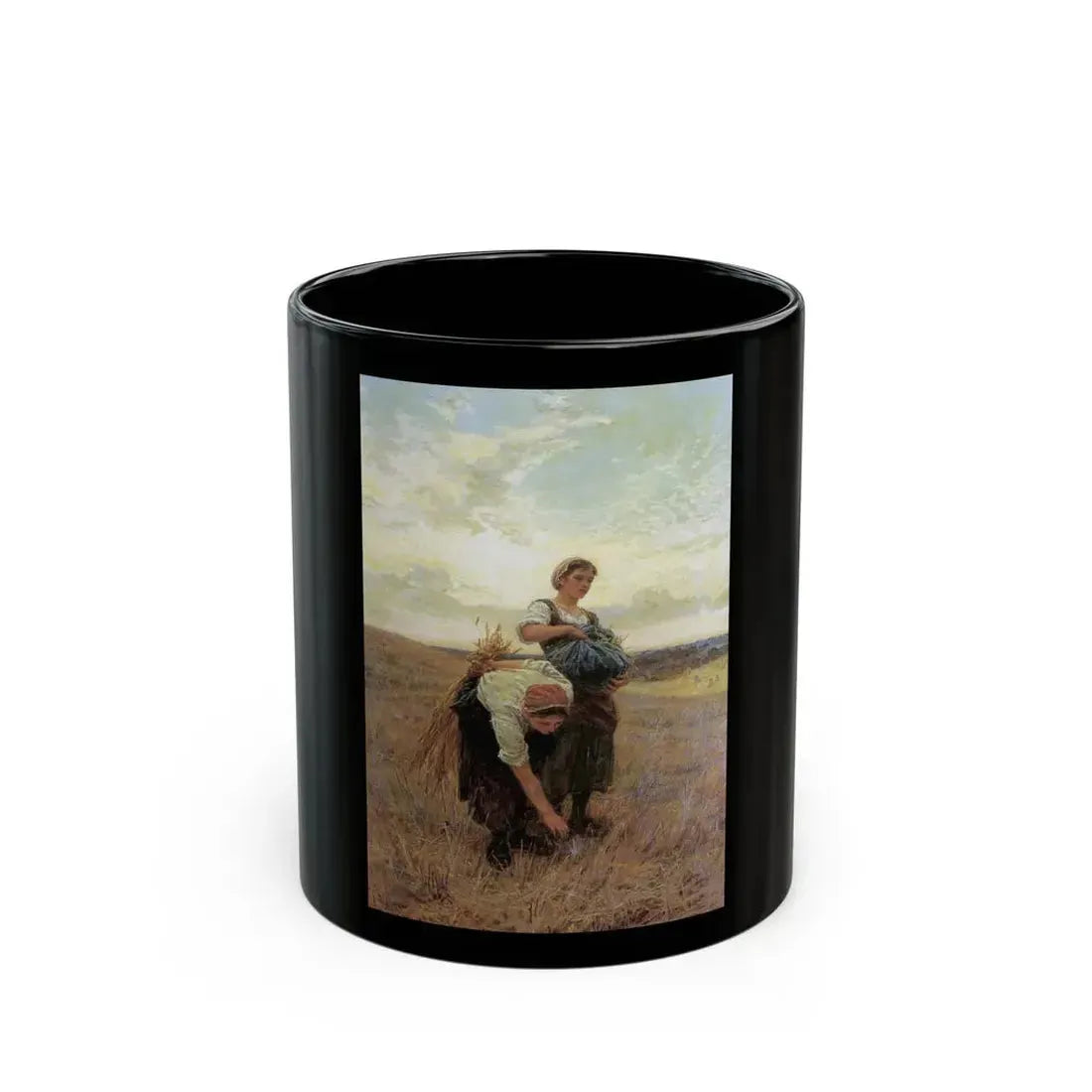 Frederick Morgan (1847-1927) The Gleaners - 1880 - Black Coffee Mug 11oz - Go Mug Yourself