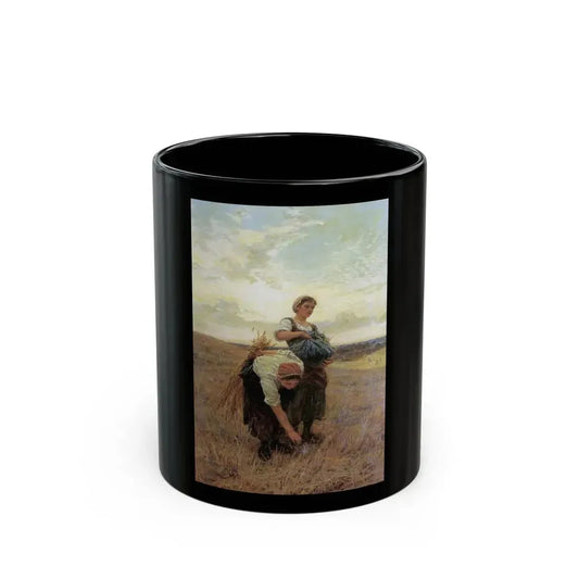 Frederick Morgan (1847-1927) The Gleaners - 1880 - Black Coffee Mug 11oz - Go Mug Yourself