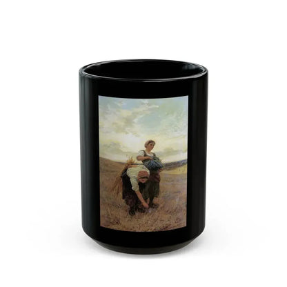Frederick Morgan (1847-1927) The Gleaners - 1880 - Black Coffee Mug 15oz - Go Mug Yourself