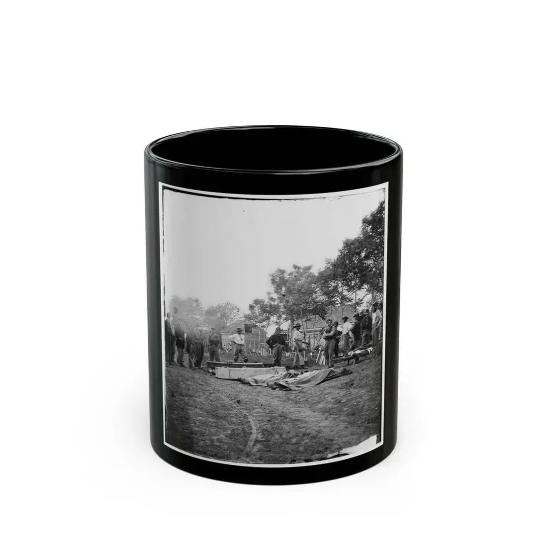 Fredericksburg, Va. Burial Of Unoin Soldiers (U.S. Civil War) Black Coffee Mug 11oz - Go Mug Yourself
