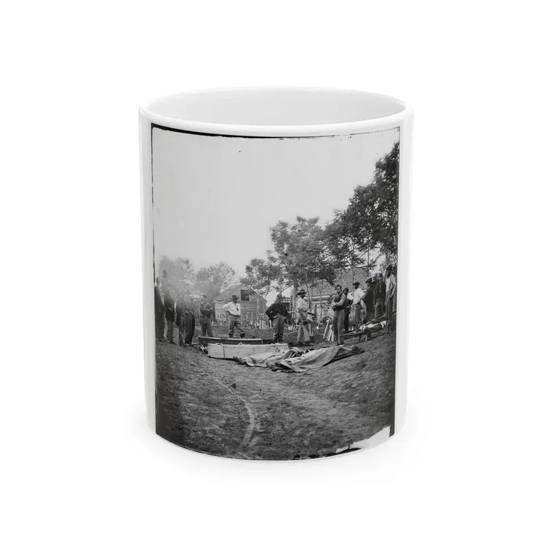 Fredericksburg, Va. Burial Of Unoin Soldiers (U.S. Civil War) White Coffee Mug 11oz - Go Mug Yourself