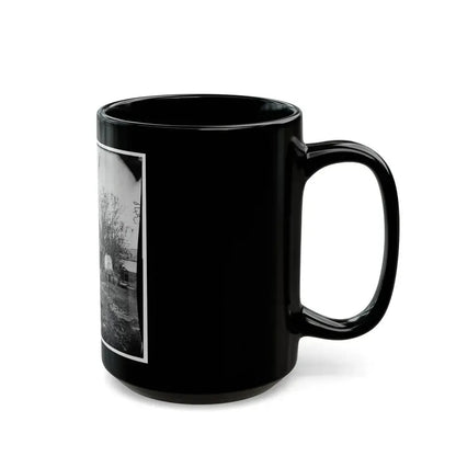 Fredericksburg, Va. Cooking Tent Of The U.S. Sanitary Commission (U.S. Civil War) Black Coffee Mug - Go Mug Yourself