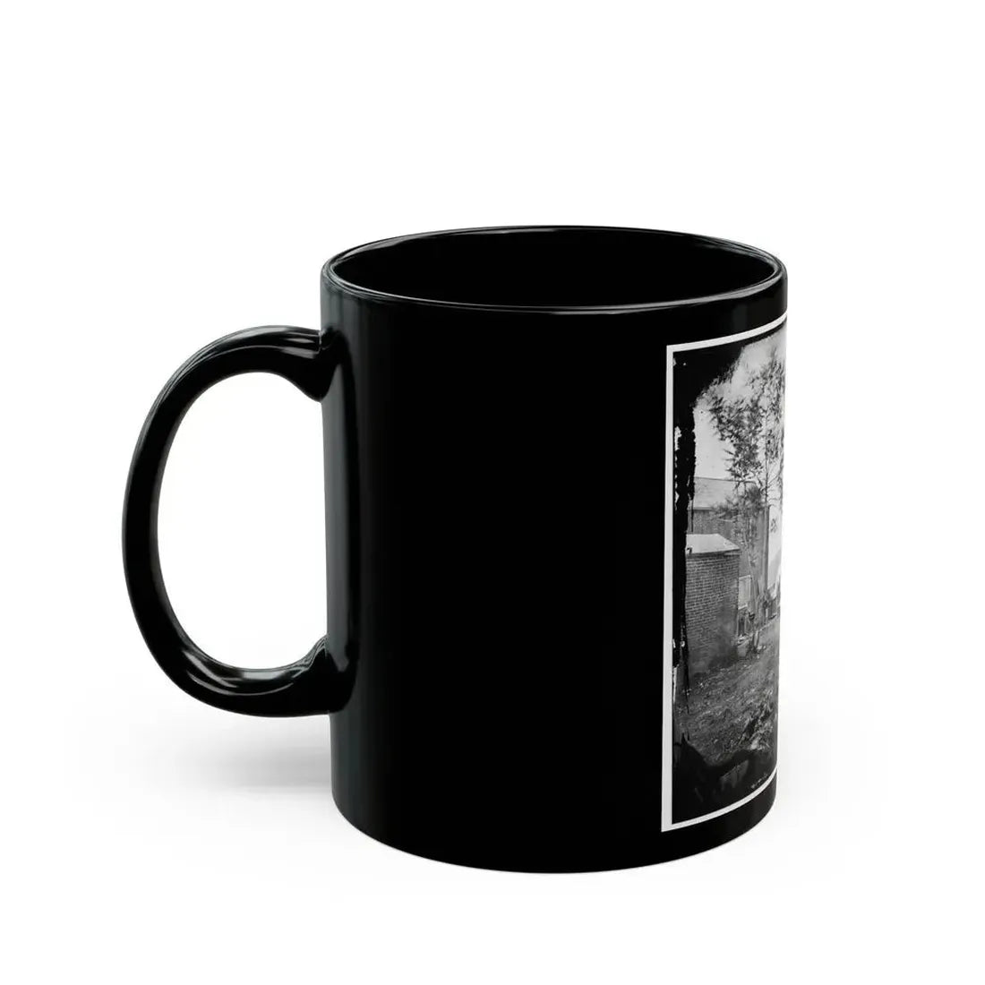 Fredericksburg, Va. Cooking Tent Of The U.S. Sanitary Commission (U.S. Civil War) Black Coffee Mug - Go Mug Yourself