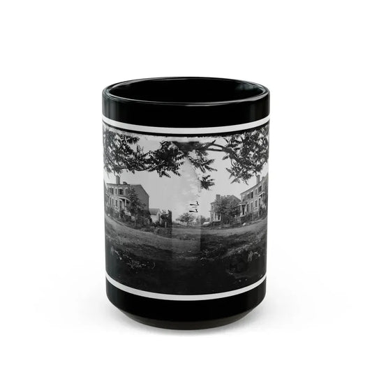 Fredericksburg, Va. Houses Damaged By The Shelling Of December 13, 1862 (U.S. Civil War) Black Coffee Mug 15oz - Go Mug Yourself