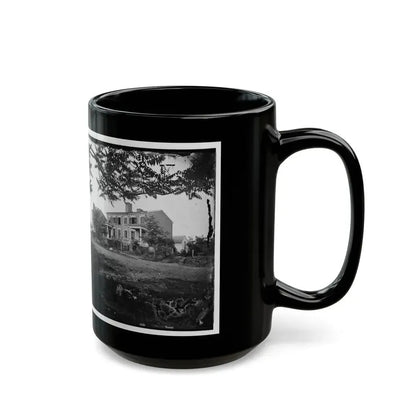Fredericksburg, Va. Houses Damaged By The Shelling Of December 13, 1862 (U.S. Civil War) Black Coffee Mug - Go Mug Yourself