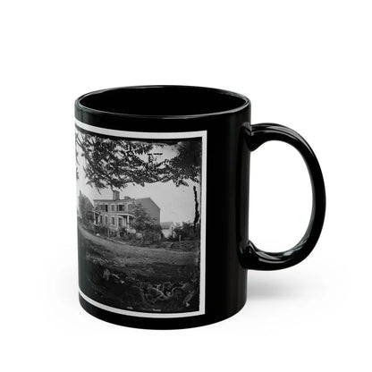 Fredericksburg, Va. Houses Damaged By The Shelling Of December 13, 1862 (U.S. Civil War) Black Coffee Mug - Go Mug Yourself