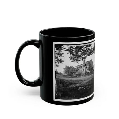 Fredericksburg, Va. Houses Damaged By The Shelling Of December 13, 1862 (U.S. Civil War) Black Coffee Mug - Go Mug Yourself