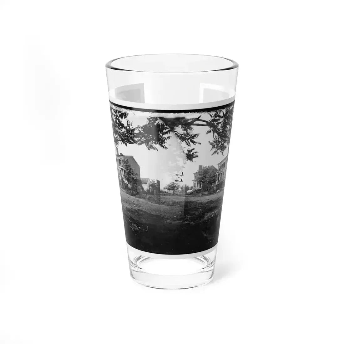 Fredericksburg, Va. Houses Damaged By The Shelling Of December 13, 1862 (U.S. Civil War) Pint Glass 16oz 16oz - Go Mug Yourself
