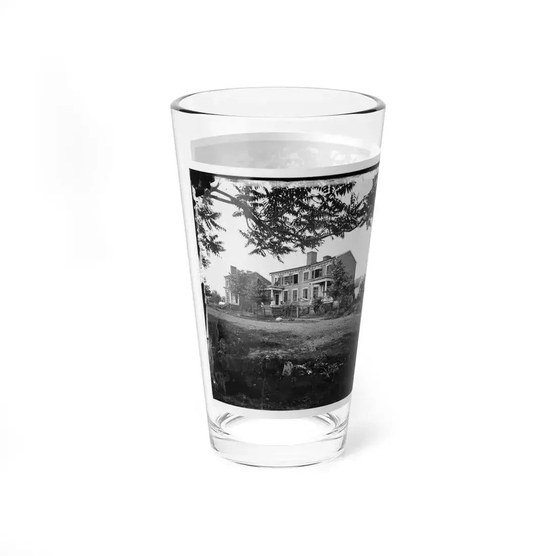 Fredericksburg, Va. Houses Damaged By The Shelling Of December 13, 1862 (U.S. Civil War) Pint Glass 16oz - Go Mug Yourself