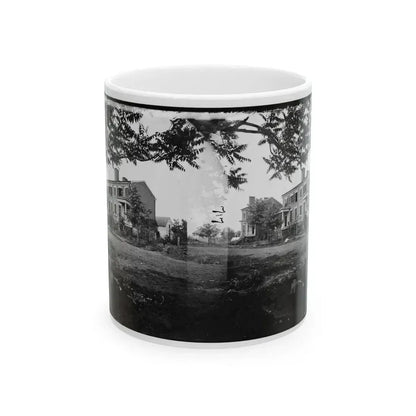 Fredericksburg, Va. Houses Damaged By The Shelling Of December 13, 1862 (U.S. Civil War) White Coffee Mug 11oz - Go Mug Yourself