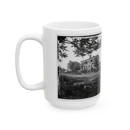 Fredericksburg, Va. Houses Damaged By The Shelling Of December 13, 1862 (U.S. Civil War) White Coffee Mug - Go Mug Yourself