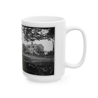 Fredericksburg, Va. Houses Damaged By The Shelling Of December 13, 1862 (U.S. Civil War) White Coffee Mug - Go Mug Yourself