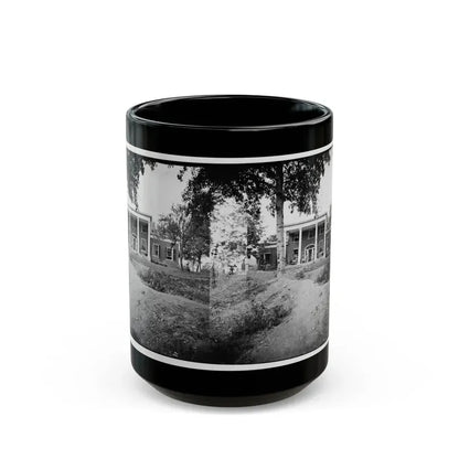 Fredericksburg, Va. Marye House, With Rifle Pits In Front (U.S. Civil War) Black Coffee Mug 15oz - Go Mug Yourself
