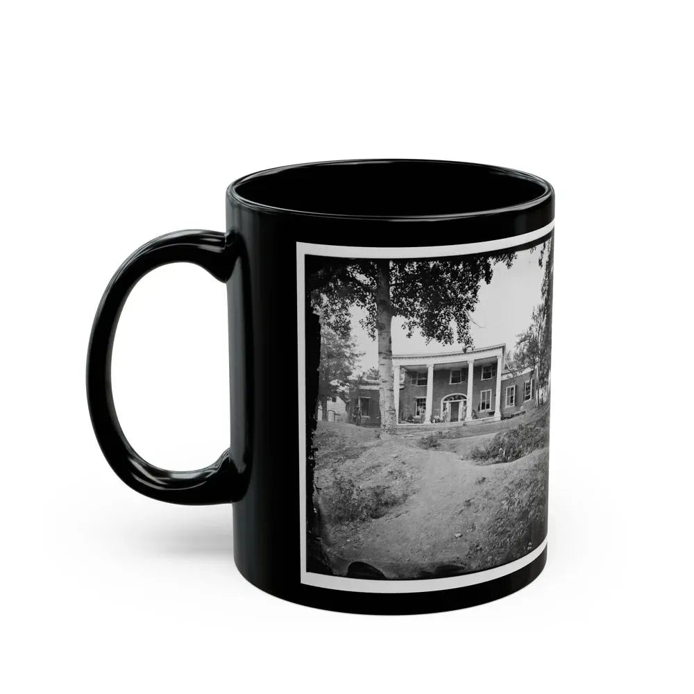 Fredericksburg, Va. Marye House, With Rifle Pits In Front (U.S. Civil War) Black Coffee Mug - Go Mug Yourself