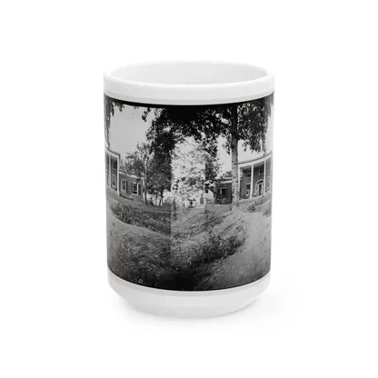 Fredericksburg, Va. Marye House, With Rifle Pits In Front (U.S. Civil War) White Coffee Mug 15oz - Go Mug Yourself