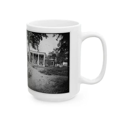 Fredericksburg, Va. Marye House, With Rifle Pits In Front (U.S. Civil War) White Coffee Mug - Go Mug Yourself