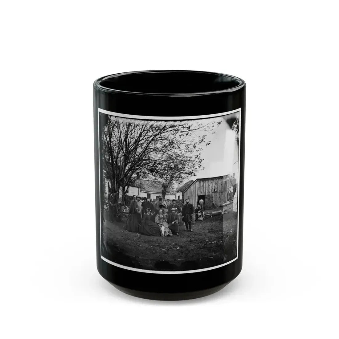 Fredericksburg, Va. Nurses And Officers Of The U.S. Sanitary Commission (U.S. Civil War) Black Coffee Mug 15oz - Go Mug Yourself