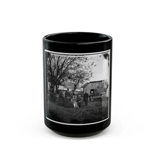 Fredericksburg, Va. Nurses And Officers Of The U.S. Sanitary Commission (U.S. Civil War) Black Coffee Mug 15oz - Go Mug Yourself