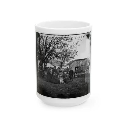 Fredericksburg, Va. Nurses And Officers Of The U.S. Sanitary Commission (U.S. Civil War) White Coffee Mug 15oz - Go Mug Yourself