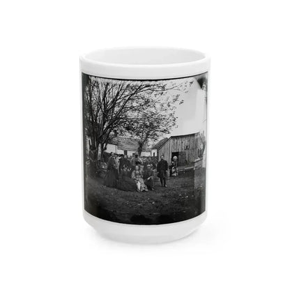 Fredericksburg, Va. Nurses And Officers Of The U.S. Sanitary Commission (U.S. Civil War) White Coffee Mug 15oz - Go Mug Yourself
