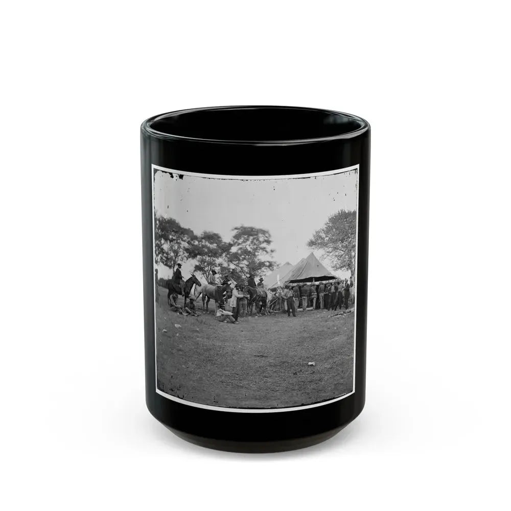 Fredericksburg, Va. Soldiers Filling Canteens (U.S. Civil War) Black Coffee Mug 15oz - Go Mug Yourself