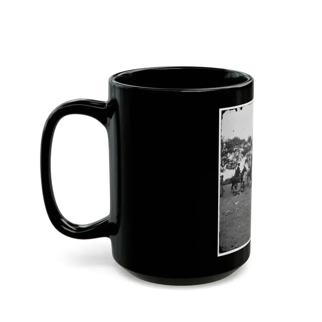 Fredericksburg, Va. Soldiers Filling Canteens (U.S. Civil War) Black Coffee Mug - Go Mug Yourself