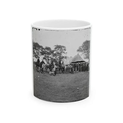 Fredericksburg, Va. Soldiers Filling Canteens (U.S. Civil War) White Coffee Mug 11oz - Go Mug Yourself