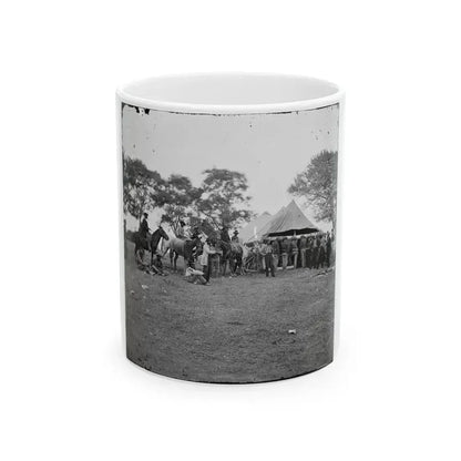 Fredericksburg, Va. Soldiers Filling Canteens (U.S. Civil War) White Coffee Mug 11oz - Go Mug Yourself