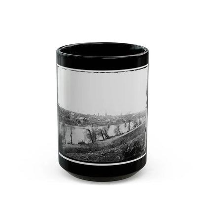 Fredericksburg, Va. View Of Town From East Bank Of The Rappahannock (U.S. Civil War) Black Coffee Mug 15oz - Go Mug Yourself