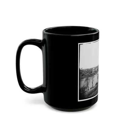 Fredericksburg, Va. View Of Town From East Bank Of The Rappahannock (U.S. Civil War) Black Coffee Mug - Go Mug Yourself