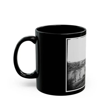 Fredericksburg, Va. View Of Town From East Bank Of The Rappahannock (U.S. Civil War) Black Coffee Mug - Go Mug Yourself