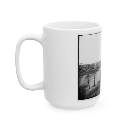 Fredericksburg, Va. View Of Town From East Bank Of The Rappahannock (U.S. Civil War) White Coffee Mug - Go Mug Yourself