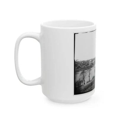 Fredericksburg, Va. View Of Town From East Bank Of The Rappahannock (U.S. Civil War) White Coffee Mug - Go Mug Yourself