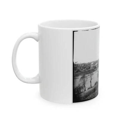 Fredericksburg, Va. View Of Town From East Bank Of The Rappahannock (U.S. Civil War) White Coffee Mug - Go Mug Yourself