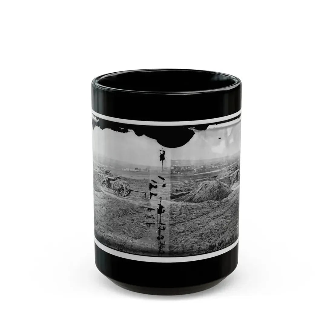 Fredericksburg, Va. View Of Town From Tyler's Battery (U.S. Civil War) Black Coffee Mug 15oz - Go Mug Yourself